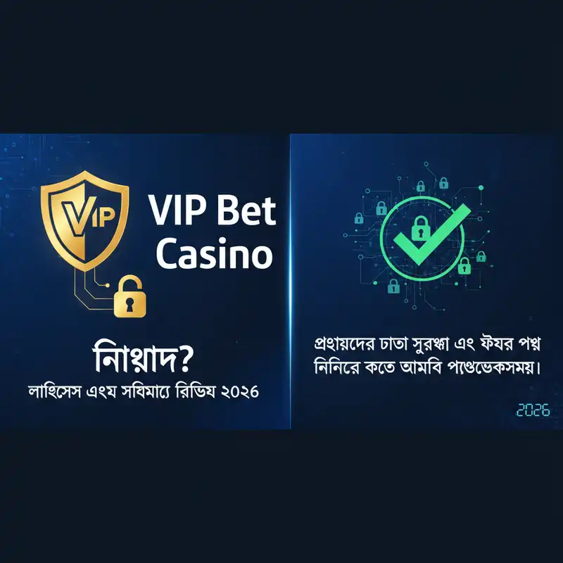 VIP Bet Casino নিরাপত্তা এবং লাইসেন্সিং ২০২৬